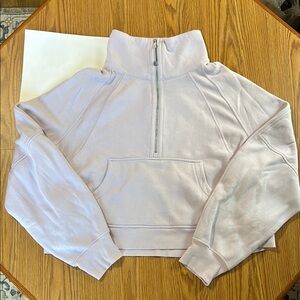lululemon athletica Light Purple Half-Zip Sweatshirt (XL/XXL)